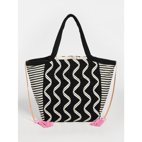 Mercado Global Rosa Tote Black Sand - One Size - Picture 1 of 5